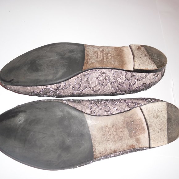 VALENTINO Garavani Caviar Crystal Lace Leather Italy Embellished Loafer Shoes - Picture 4 of 8